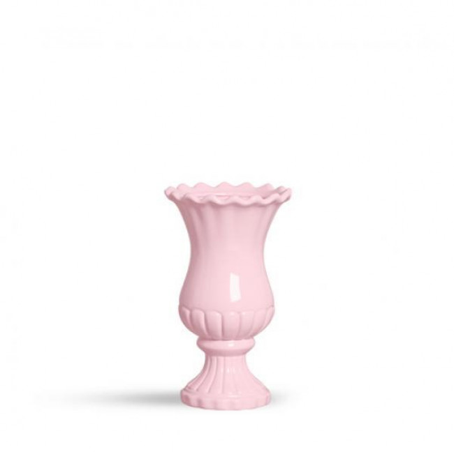 VASO LOUÇA BABADO ROSA BB