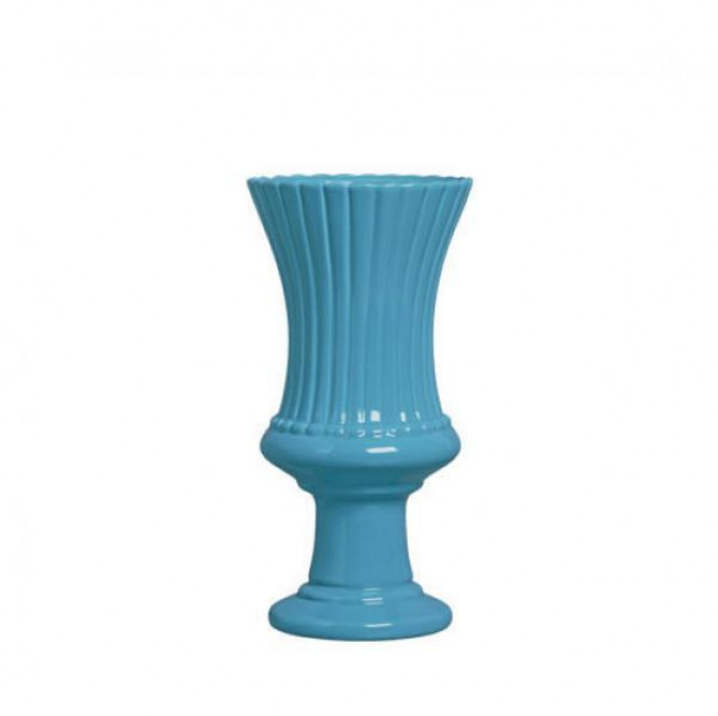 VASO LOUÇA PÉTALAS AZUL MEDIO G
