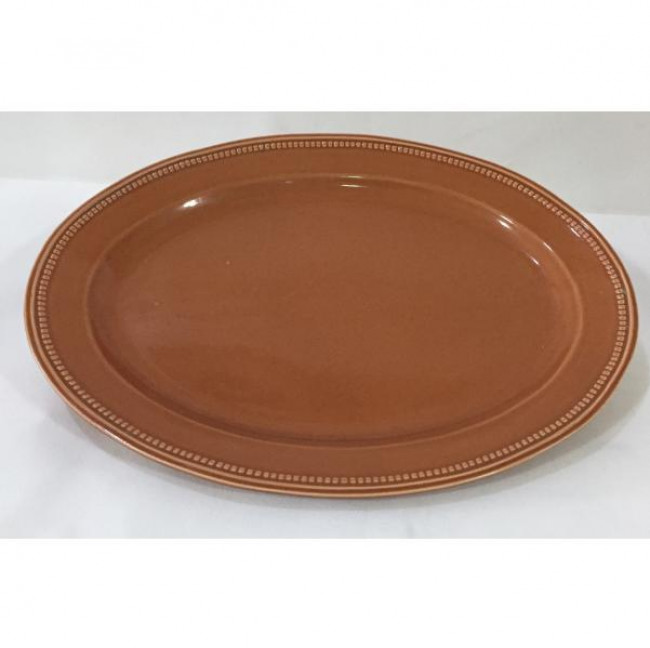 BANDEJA PARA DOCE OVAL TERRACOTA M