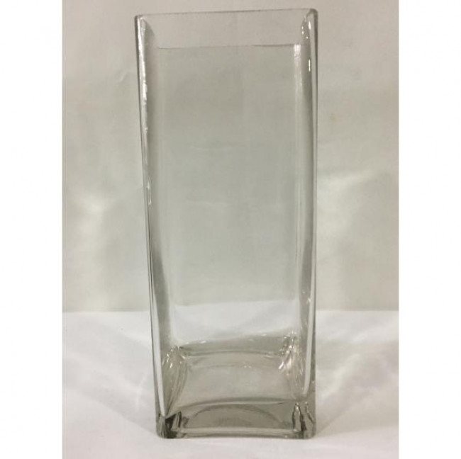 VASO QUADRADO DE VIDRO