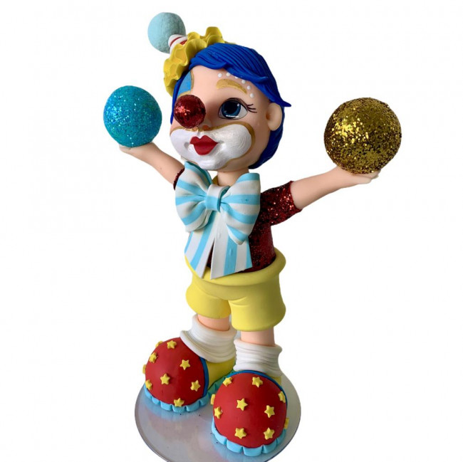 MAGICO - PERSONAGEM CIRCO EM BISCUIT (34cm)