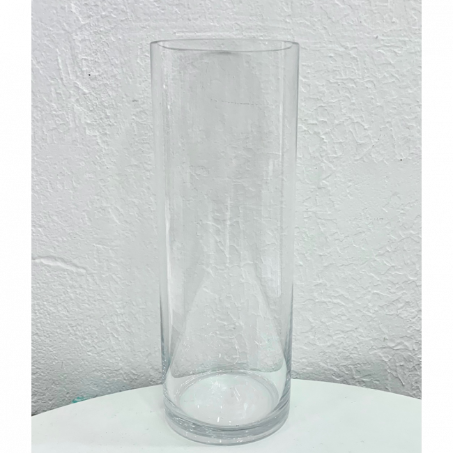 VASO CILINDRO - VIDRO (30CM X 10CM)