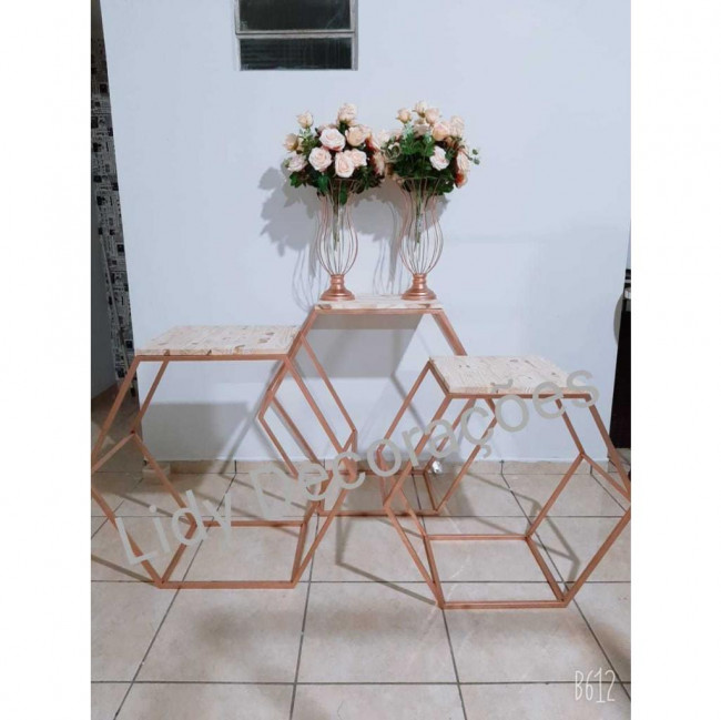 MESA HEXAGONAL ROSE GOLD P