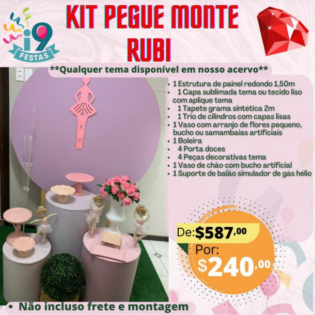 KIT PEGUE MONTE RUBI - ENCANTO