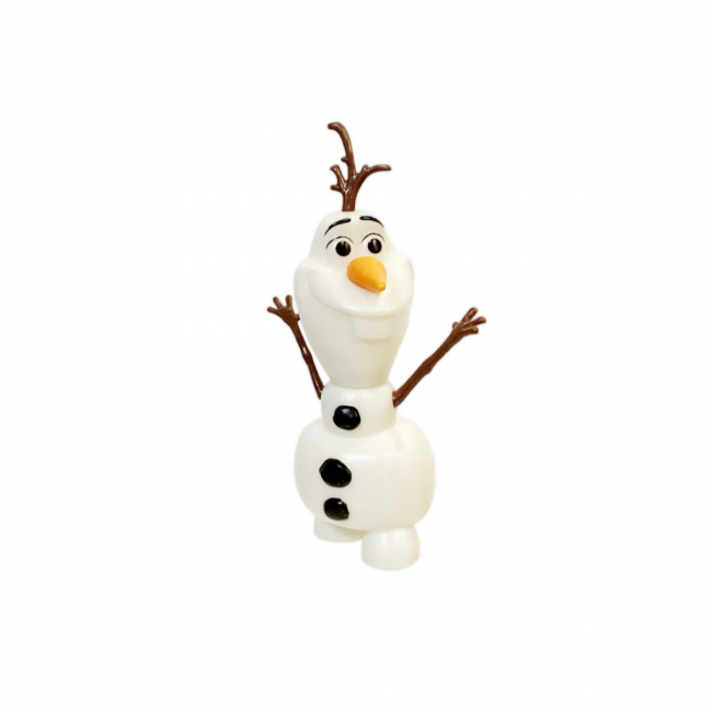 OLAFF FROZEN RESINA C/ FLOCO DE NEVE BRANCO (C 9 CM | L 4 CM | A 18 CM)