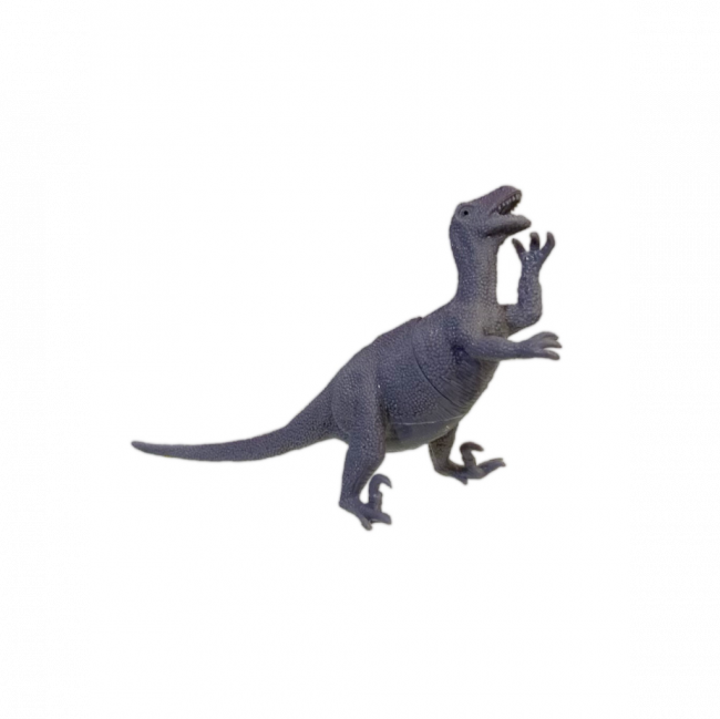 DINOSSAURO TYRANNOSAURUS BORRACHA LILÁS (C 24 CM | L 9 CM | A 13 CM)