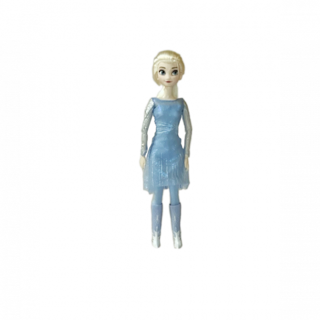 ELSA BARBIE FROZEN VESTIDO AZUL CURTO C/ BOTA (C 8 CM | L 5 CM | A 30 CM)