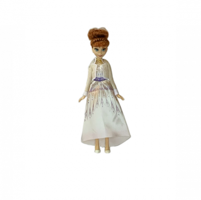 ANNA BARBIE FROZEN VESTIDO BEGE CLARO (C 8 CM | L 5 CM | A 30 CM)