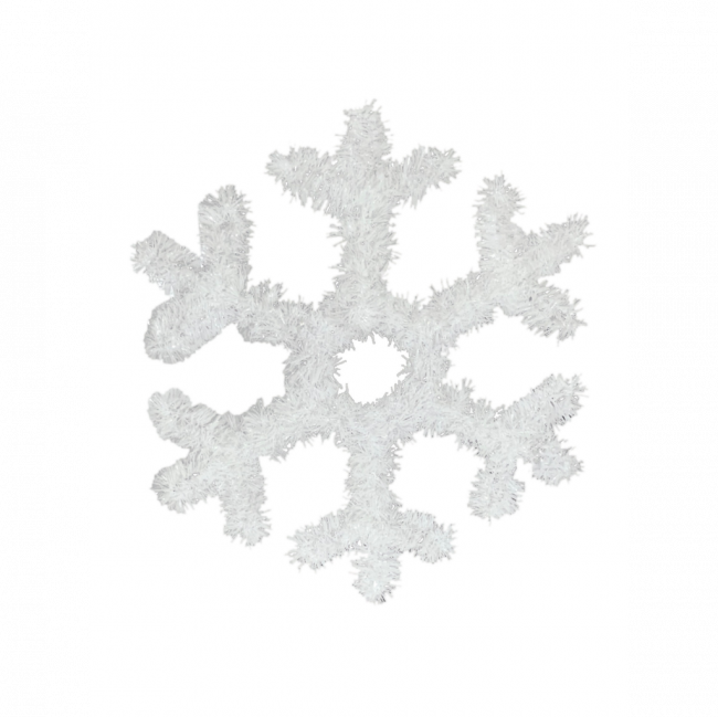 FLOCO DE NEVE BRANCO (D 32 CM | L 2 CM)