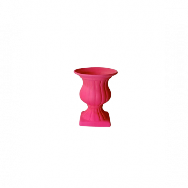 VASO TAÇA CERÂMICA PINK NEON (D 14 CM | A 17 CM)