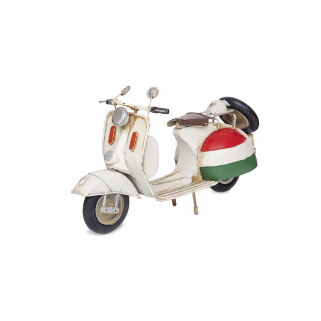 LAMBRETA ITALIANA METAL BRANCO