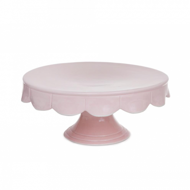 LINHA ROSÉ BASE DE BOLO PÉTALA PORCELANA GRANDE (D 34 CM | A 14 CM)