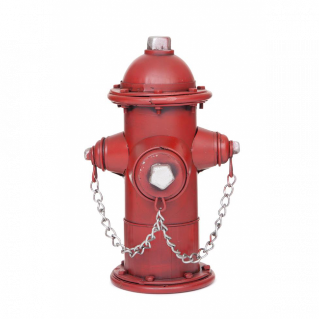 HIDRANTE METAL VERMELHO (C 15 CM | L 15 CM | A 24 CM)