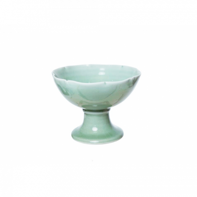 LINHA VERDE CELADON TAÇA ITALIANA PORCELANA (D 14 CM | A 10 CM)