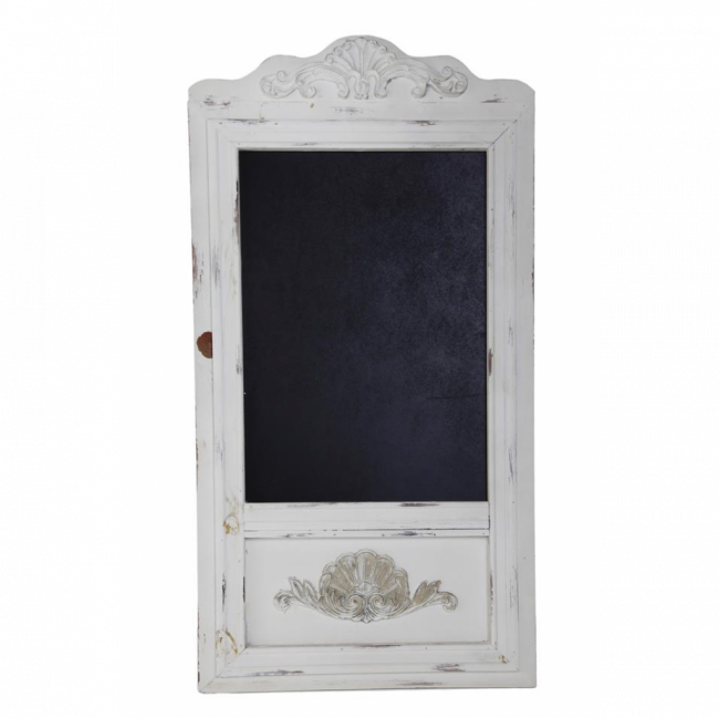 LOUSA DE CHÃO MADEIRA OFF WHITE PROVENÇAL (C 46 CM | L 15 CM | A 90 CM)