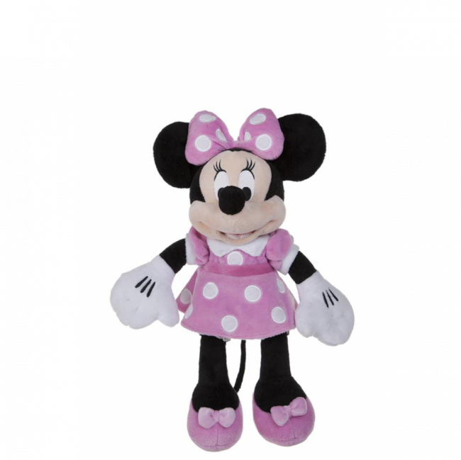 MINNIE DISNEY PELÚCIA VESTIDO ROSA TAM M (C 30 CM | L 15 CM | A 35 CM)