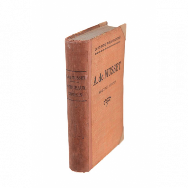 LIVRO LARANJA A. DE MUSSET - MORCEAUX CHOISIS (C 13 CM | L 3 CM | A 18 CM)