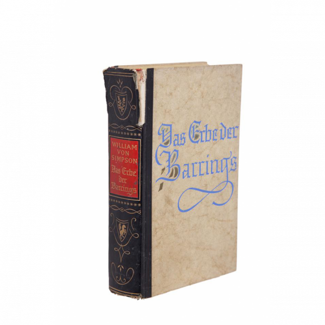 LIVRO PRETO E BEGE DAS ERBE DER BARRINGS (C 14 CM | L 4 CM | A 21 CM)