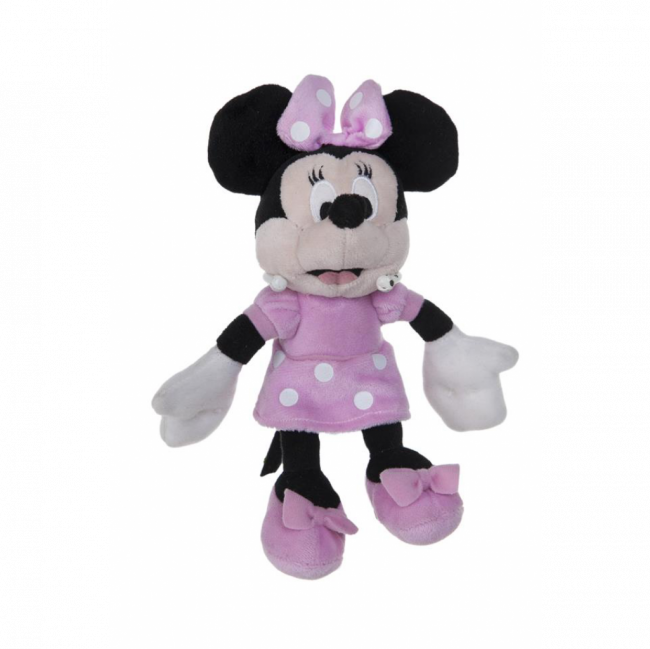 MINNIE DISNEY PELÚCIA VESTIDO ROSA TAM P (C 8 CM | L 8 CM | A 19 CM)