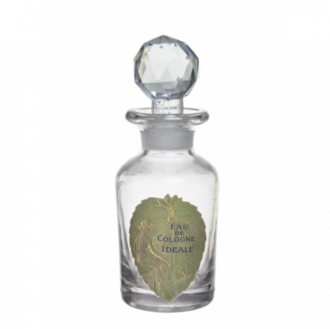 PERFUMEIRO VIDRO TRANSPARENTE EAU DE COLOGNE IDEALE (D 5 CM | A 10 CM)
