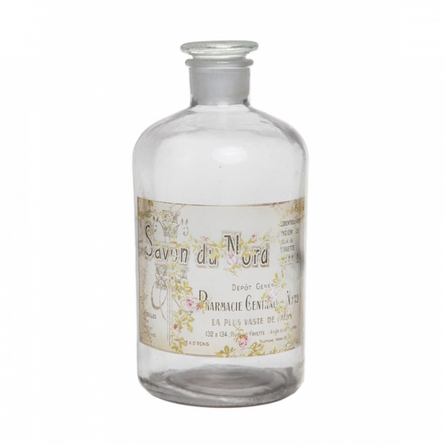 PERFUMEIRO BOCA ESTREITA VIDRO EAU DE COLOGNE DE FRANCE (D 7 CM | A 13 CM)
