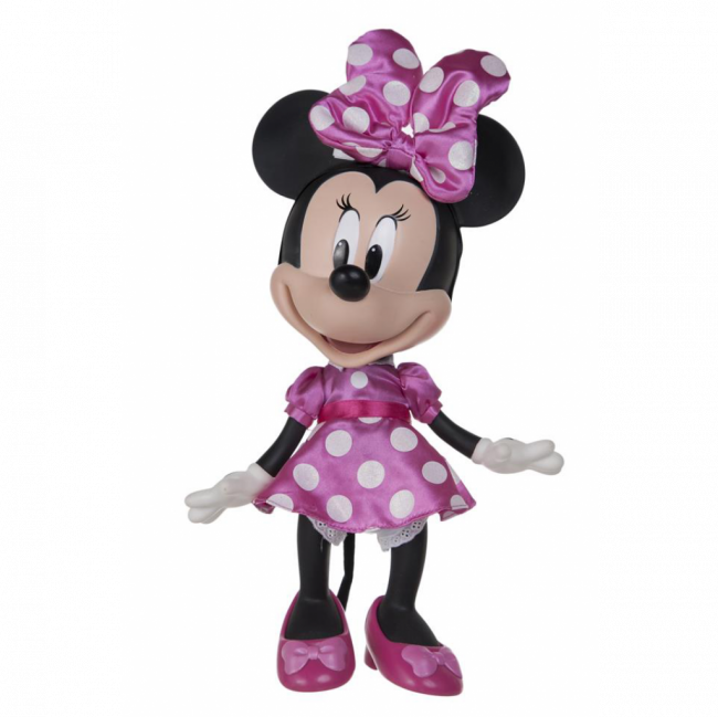 MINNIE VINIL VESTIDO ROSA (C 20 CM | L 13 CM | A 35 CM)