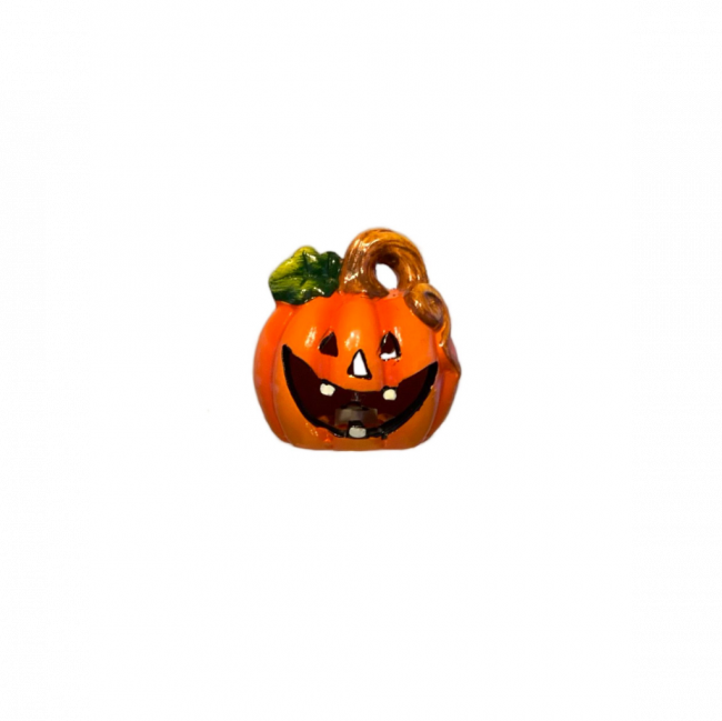 ABÓBORA HALLOWEEN CERÂMICA LARANJA (D 11 CM | A 11 CM)