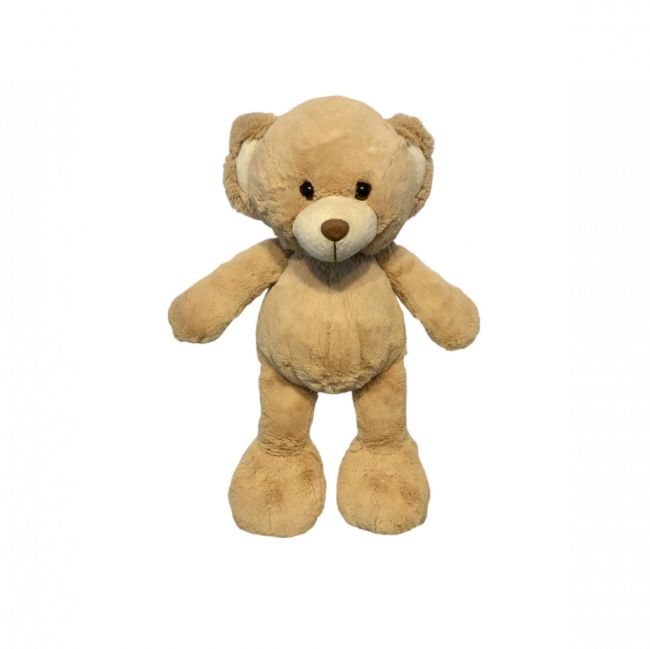 URSO PATINHA ROSA PELÚCIA BEGE (C 23 CM | L 18 CM | A 45 CM)