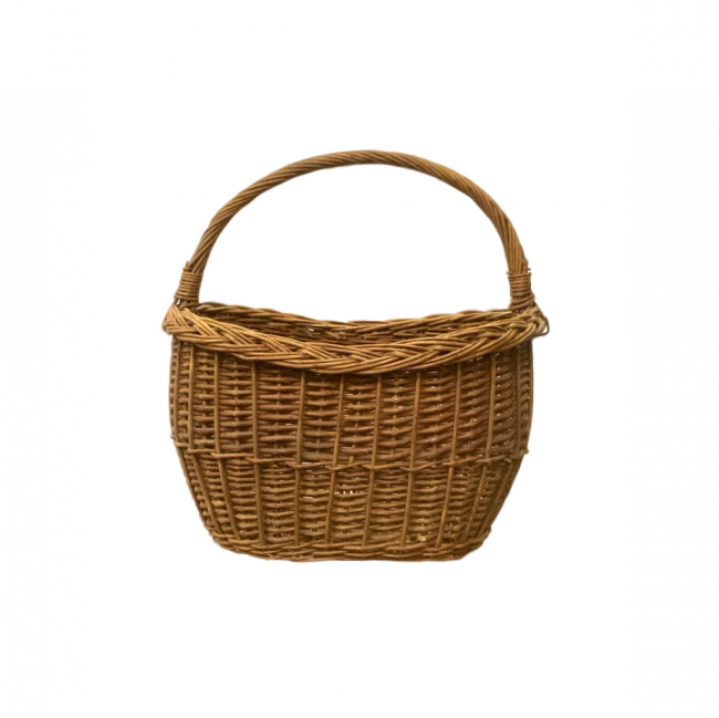 CESTA C/ ALÇA BAMBU MARROM (C 41 CM | L 30 CM | A 43 CM)