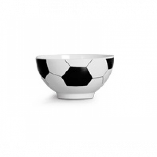 BOWL BOLA DE FUTEBOL CERÂMICA BRANCO E PRETO (D 14 CM | A 8 CM)