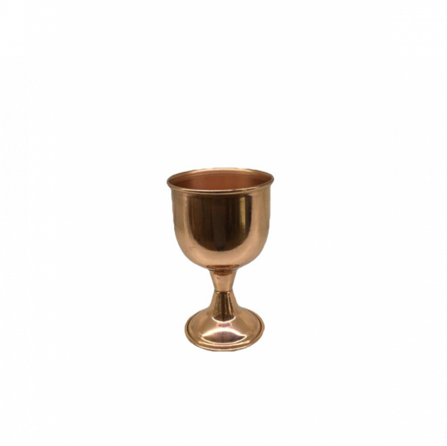 TAÇA CÁLICE COBRE (D 8 CM | A 13 CM)