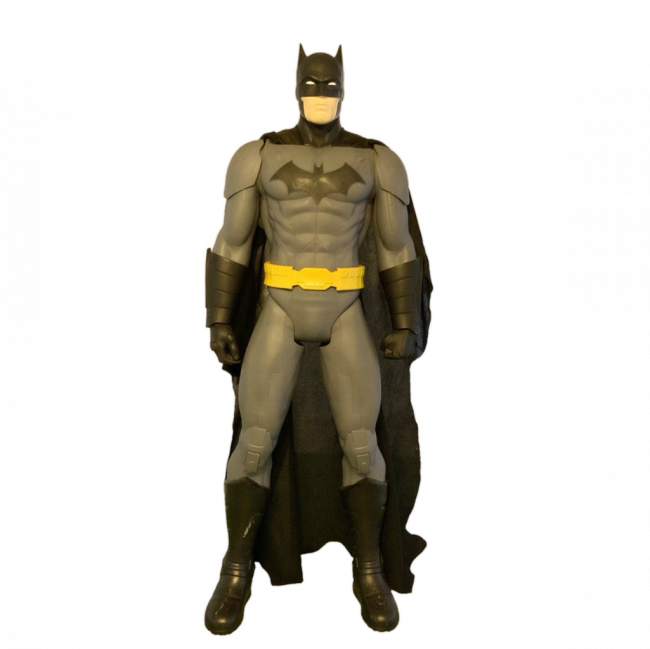 BONECO BATMAN PRETO E CINZA GRANDE (C 29 CM | L 10 CM | A 80 CM)