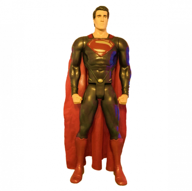 BONECO SUPER HOMEM VERMELHO E AZUL GRANDE (C 29 CM | L 10 CM | A 80 CM)