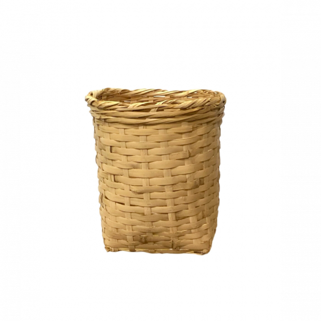 CESTA CÔNICA BAMBU BEGE (C 25 CM | L 28 CM | A 29 CM)