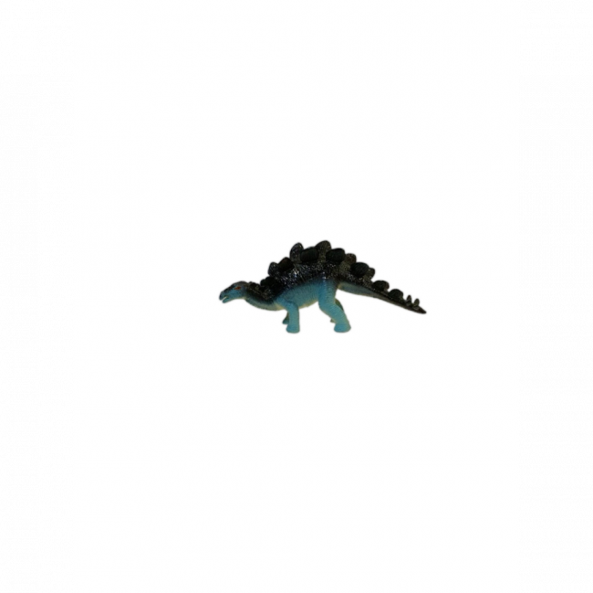 MINI DINOSSAURO STEGOSAURUS PLÁSTICO AZUL E PRETO (C 12 CM | L 3 CM | A 5 CM)