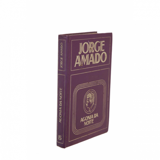 LIVRO JORGE AMADO - AGONIA DA NOITE VINHO (C 14 CM | L 2 CM | A 21 CM)