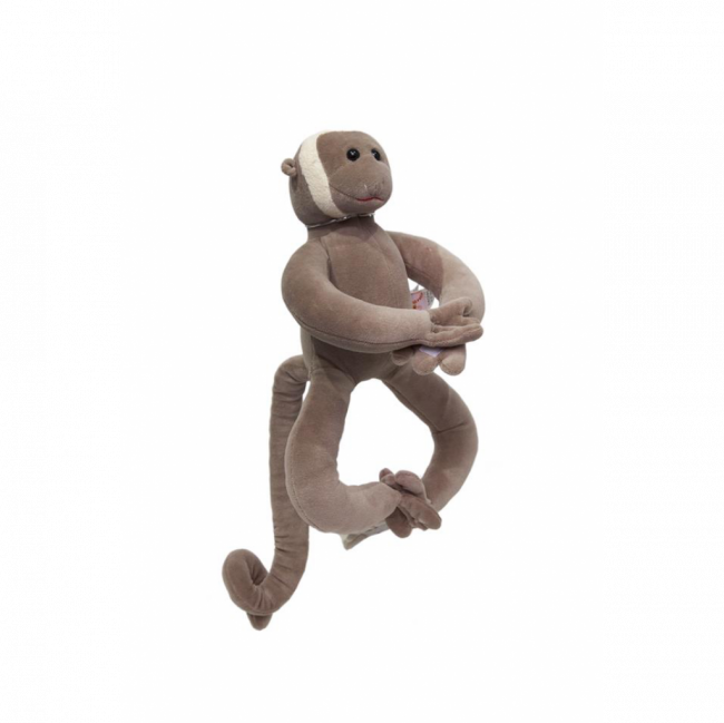 MACACO ARANHA PELÚCIA CINZA TAM P (C 17 CM | L 10 CM | A 30 CM)