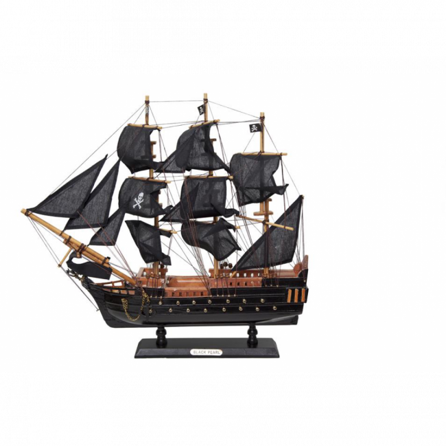 NAVIO BLACK PEARL MADEIRA (C 48 CM | L 10 CM | A 45 CM)