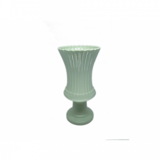 VASO TAÇA DRANCY CERÂMICA VERDE BEBÊ TAM G (D 19 CM | A 37 CM)