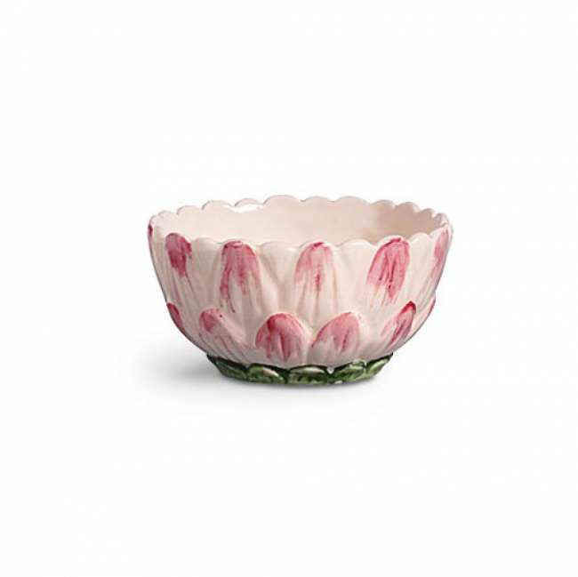 BOWL ONDULADO SAPO NA LAGOA CERÂMICA ROSA E VERDE (D 14 CM | A 7 CM)