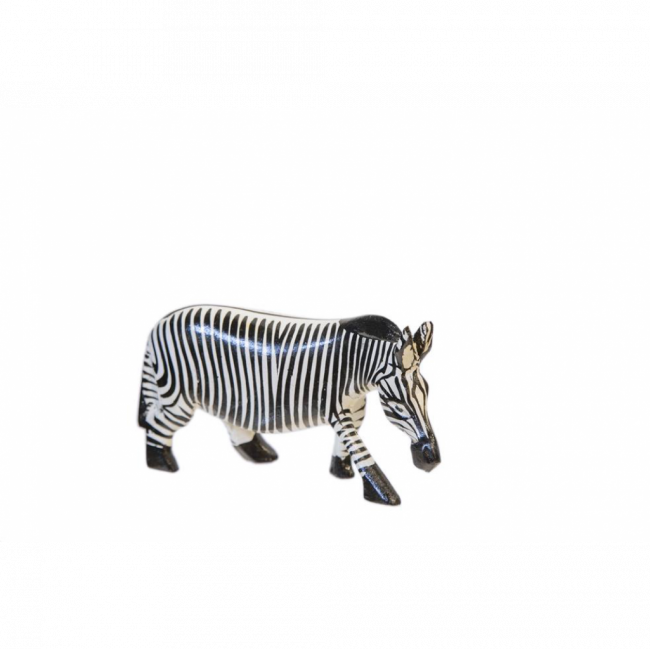 ZEBRA RESINA PRETA E BRANCA TAM P (C 20 CM | L 5 CM | A 10 CM)