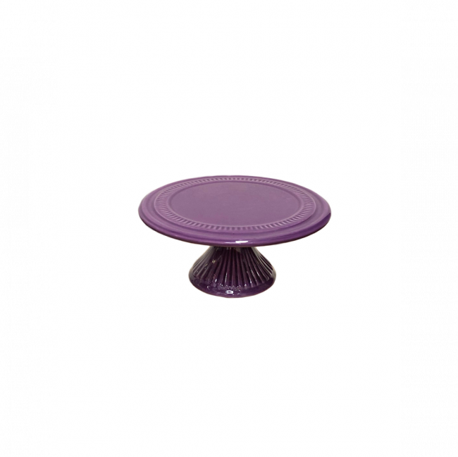 PORTA TORTA DRANCY CERÂMICA ROXO PEQUENO (D 23 CM | A 10 CM)