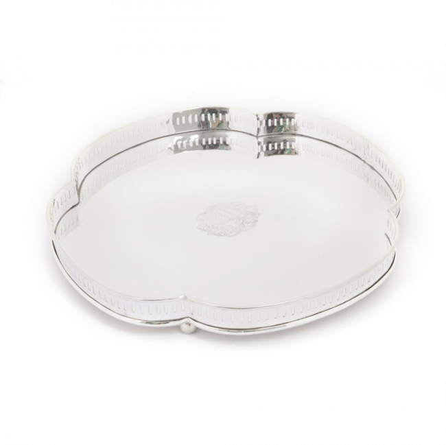 BANDEJA CLARIDGE REDONDA PRATA (D 32 CM | A 4 CM)