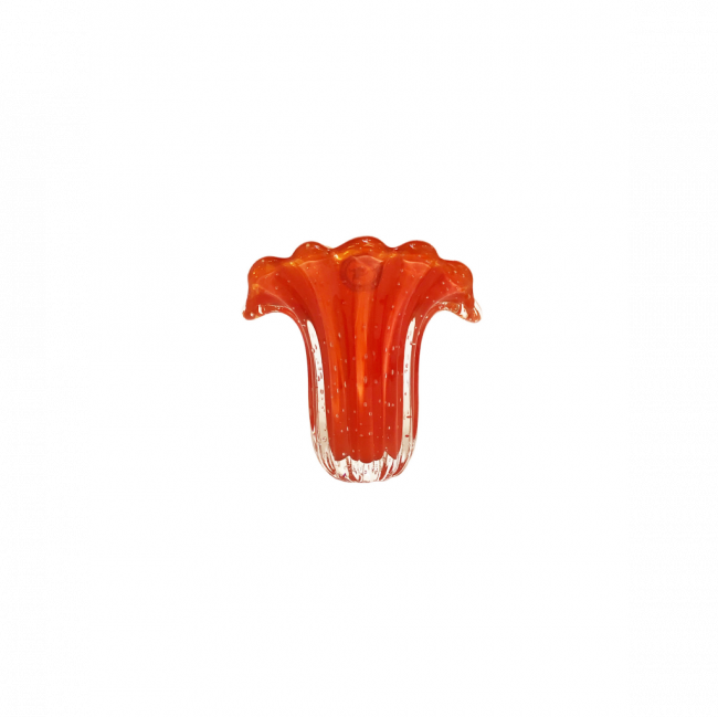 VASO MURANO CORAL TAM P (C 16 CM | L 9 CM | A 15 CM)