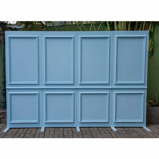 PAINEL BOISERIE MADEIRA COLOR (CADA MÓDULO - C 0,80 M | L 0,30 M | A 2,20 M)