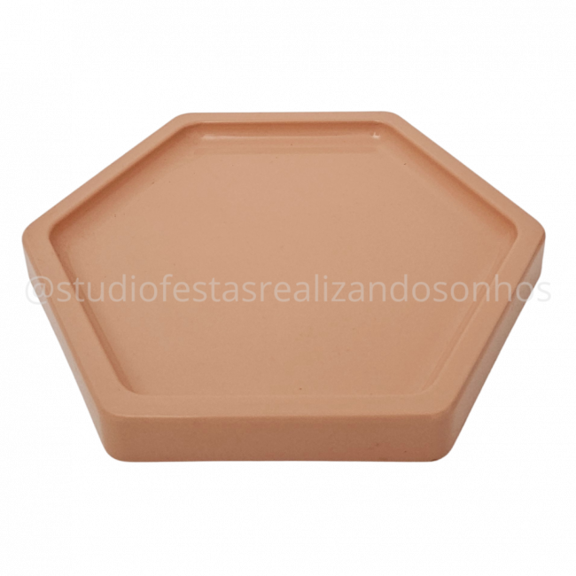 BANDEJA HEXAGONAL M NUDE