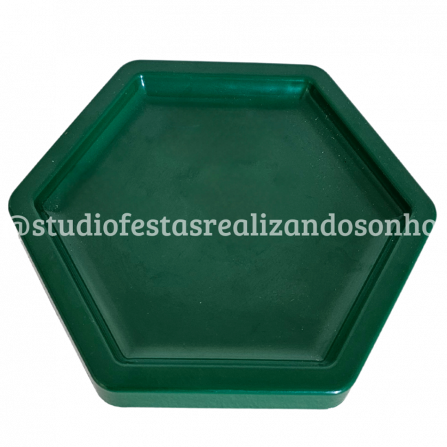 BANDEJA HEXAGONAL P VERDE MILITAR