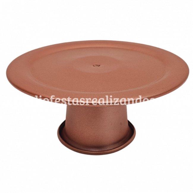 BANDEJA METAL REDONDA M ROSE GOLD