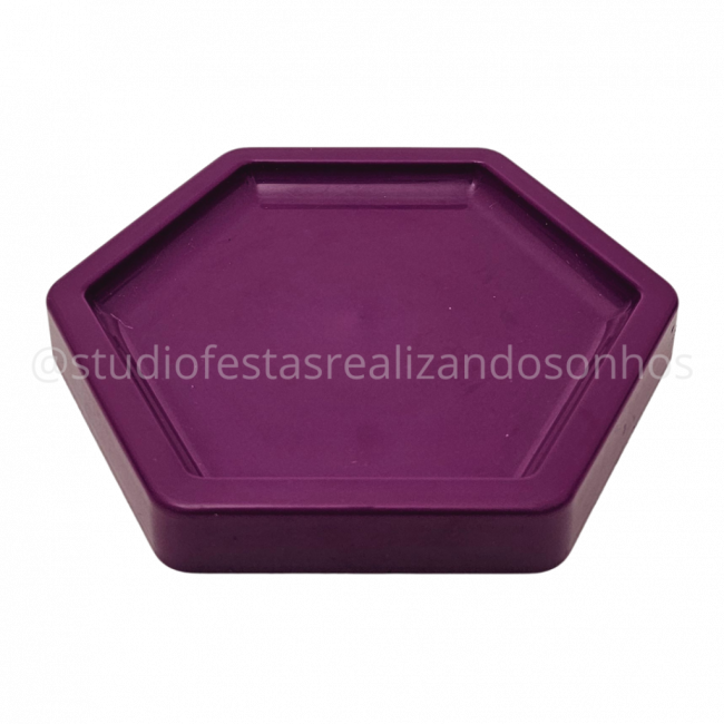 BANDEJA HEXAGONAL P ROXA