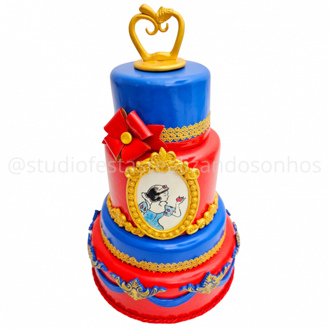 BOLO BISCUIT BRANCA DE NEVE 1